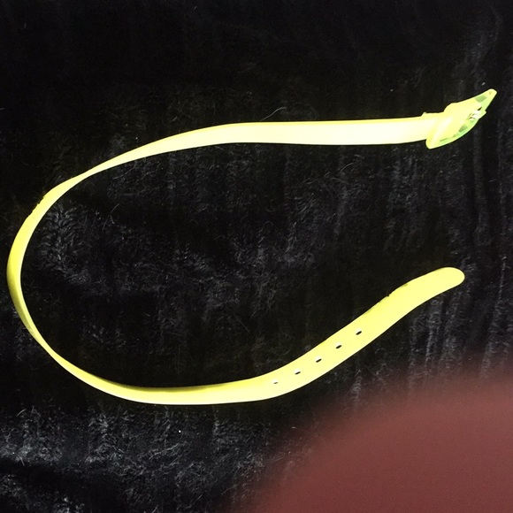 Other - Neon yellow 39” unisex black light responsive belt